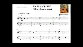 EN JESUCRISTO GUITARRA Y FLAUTA VIOLIN