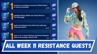 Fortnite All Week 11 Resistance Quests Challenges Guide - How to Complete Week 11 Resistance Quests