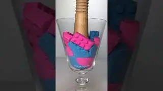 Lego Drop and Squish Kinetic Sand ASMR 