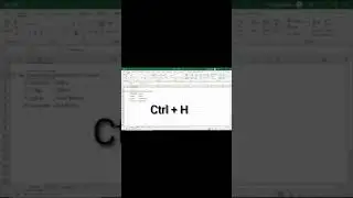 Shortcut Key to Replace Text in Excel