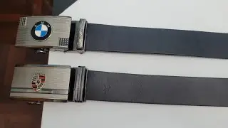 Ferrari, Porsche, Bmw and Ford leather belts 4k60