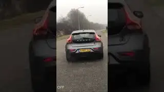 Traction control off VS on #volvo #v40 #morbinmantas