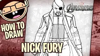 How to Draw NICK FURY (Marvel Cinematic Universe) | Narrated Easy Step-by-Step Tutorial