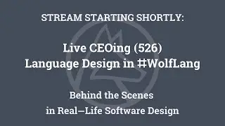 Live CEOing Ep 526: Language Design in Wolfram Language [System Modeler in Wolfram Language]