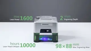 Alfawise C50 Mini Wireless Smart Laser Engraver Cutter-Gearbest.com