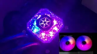 SilverStone IceGem 240P AIO CPU Cooler RGB Lighting Effects