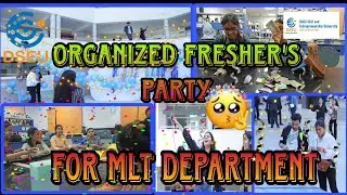 Organized fresher's party for MLT Department 🤗 || #dseu #collegelife #freshers #party #celebration