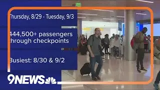 DIA expects record number of passengers over the Labor Day weekend