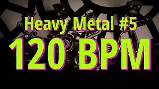 120 BPM - Heavy Metal #4 - 4/4 Drum Beat - Drum Track