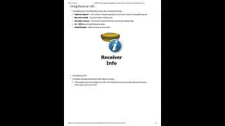 MAGNET Field Receiver Management Receiver Info