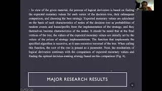 20. Peculiarities of a Decision-Making Support System Development in Conditions of Uncertainty