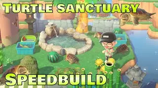 I made a Cute Turtle Sanctuary on my Island in Animal Crossing New Horizons ☆ Speedbuild/Timelapse