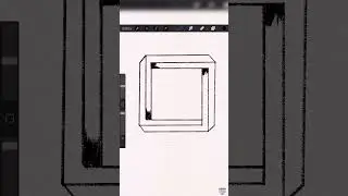 Turn Simple Square into an Optical Illusion #shorts