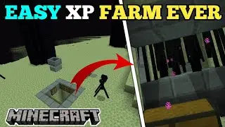 Minecraft best ENDERMAN XP Farm Tutorial 1.20 pe Java edition bedrock edition