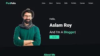 Personal Portfolio Website for web developer || With source code