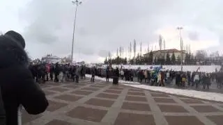 Крым наш!!! Уфа Россия!!! Митинг в Уфе! Бегство!