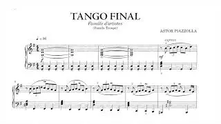 Astor Piazzolla: Tango Final for piano solo (with score)