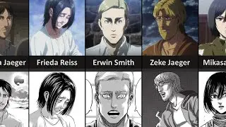 Attack on Titan Characters Anime vs Manga