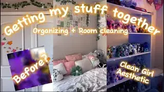 Getting my room together mini vlog- Cleaning, organizing, and beanie boos!