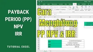 Cara Menghitung Payback Period Dan NPV