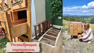 Реставрация советской картотеки/Самый сложный проект по реставрации/restoration an archive cabinet