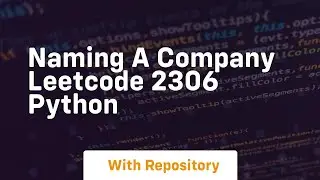 Naming a company leetcode 2306 python