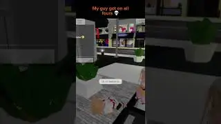 Man got on all fours 💀 #roblox #cringe #rizz