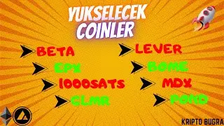 BETA COİN NEREYE GİDİYOR? BETA-EPX-1000SATS-GLMR-LEVER-BOME-MDX-POND TEKNİK ANALİZİ