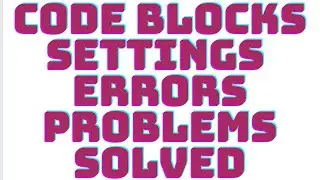 code blocks settings errors problems solved