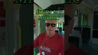 Miskolc, villamos Škoda 26T, jazda, interiér, kabínka
