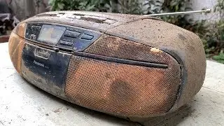 Restoration Old Panasonic Stereo radio Cassette CD Player | Restore Boombox AM/FM Radio