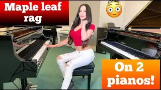 Maple Leaf Rag on Two Pianos! (