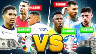 TOP 10 MÁS CAROS COPA AMÉRICA y EUROCOPA ¿Quién tiene mejor equipo?