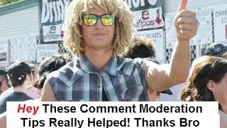 Wordpress Website Tutorial -Comment Moderation Tips
