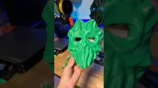 I designed and 3d printed a halloween mask