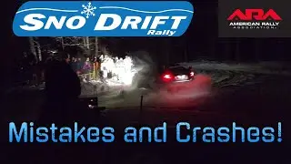 Sno*Drift Rally 2023 Mistakes and Crashes