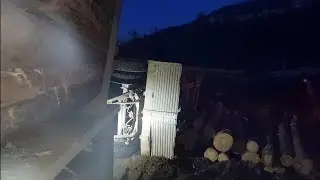 10.04.2022. (Накосячил) Уронил прицеп, Зимник продолжается