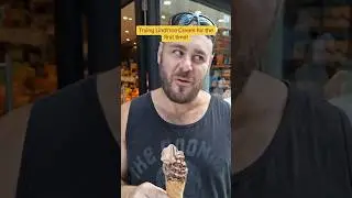 American tries Lindt ice cream for the first time in the UK! #icecream #lindt #chocolate #uk #shorts