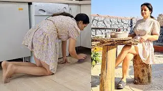 My Morning Routine: Kitchen Reset, Cooking & Eating Outside! 🍽️