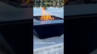 Modern Fire&Water Feature Outdoor Pool Elements ▏Metal Fire Water Bowl 