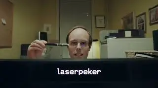 Laserpeker - også trådløs (Tore kontor, 20 sek)