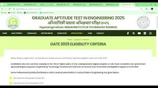 GATE 2025 Important Information, Fees, and other details 