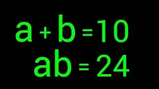 A Nice Algebra Problem  | a=? and b=?