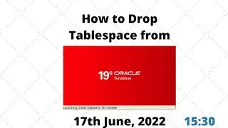 How to Drop Tablespace | DB 19c