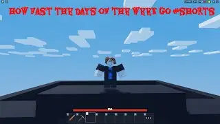 How fast the days of the week go (Roblox Bedwars) #shorts