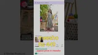 A beautiful dress which comes under low price 🤩 dabbulu urkey ravu kada 😅#meesho#amazon#flipkart