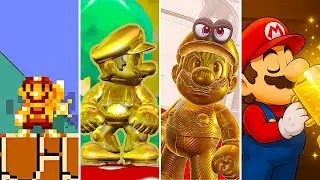 Evolution of Gold Mario in Super Mario Series (1996-2025)
