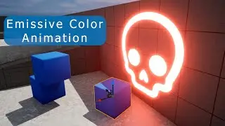 Death sign using Emissive color in Unreal engine 5