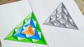Tricolour Pyramid of tetrahedron  ∆ Sacred Geometry