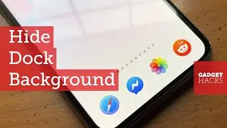 Hide the Dock's Translucent Background on Your iPhone  [How-To]